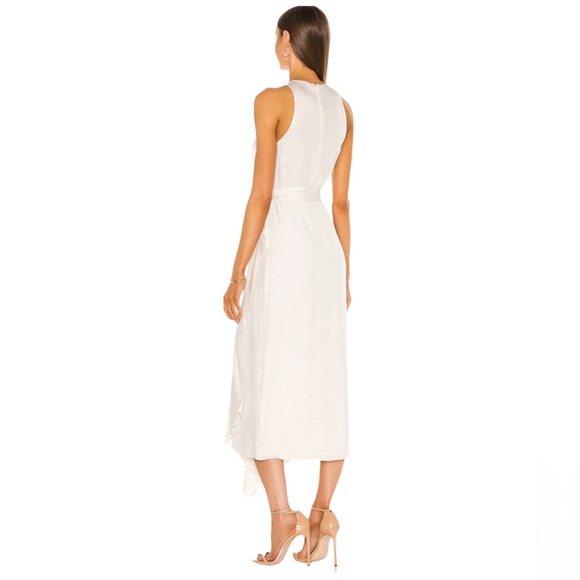 VINCE Handkerchief Drape Halter Dress in Bone (Size 10) NWT - Picture 4 of 5